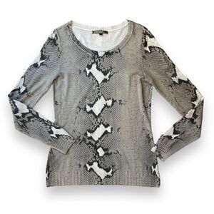 Love Stitch Animal Print Sweater Top